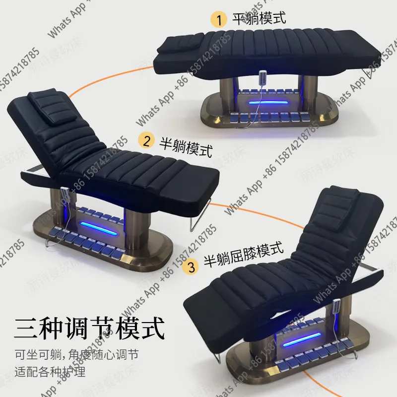 Electric lifting beauty bed Medical beauty micro-whole bed Multifunctional beauty salon special tattoo massage bed