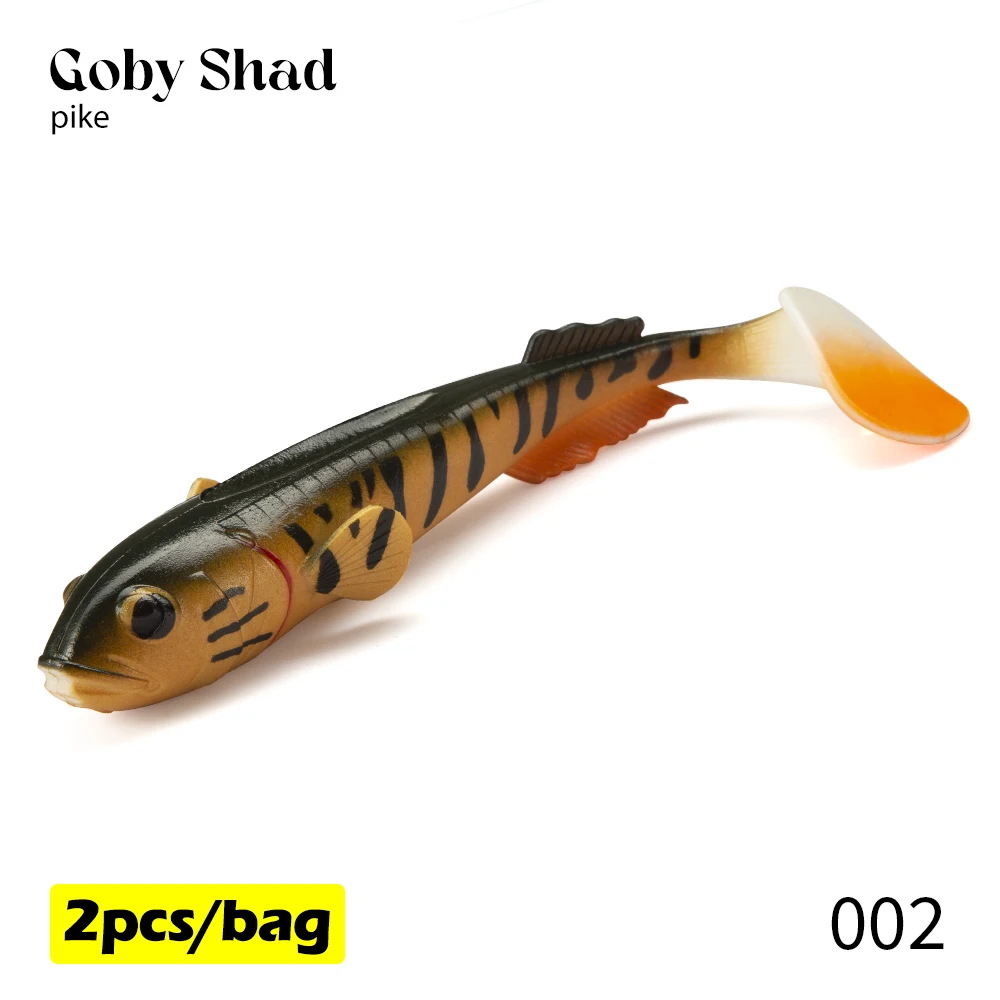 hunt house Hunthouse 3D Grundel Shad Weicher Köder Pro 2 stücke Angeln Sinking 200mm/55g Salzwasser Mit Rassel Silikon leurre Wobbler Für Forelle Hecht 8