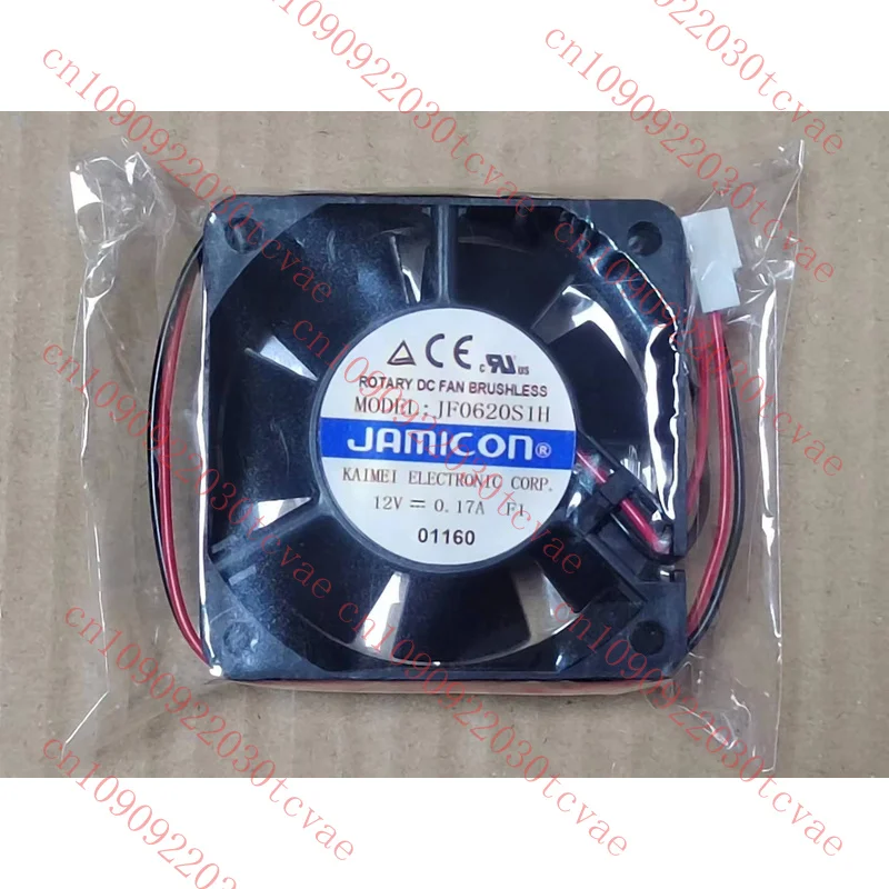

For JAMICON Cooling Fan JF0620S1H DC12V 0.17A 60x60x25mm 2-Pin