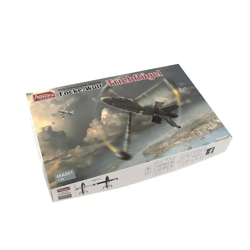 งานอดิเรกที่น่าขบขัน 48A001 1/48 เยอรมัน Vtol Pigifter Focke-Wulf Triebflugel Model Kit