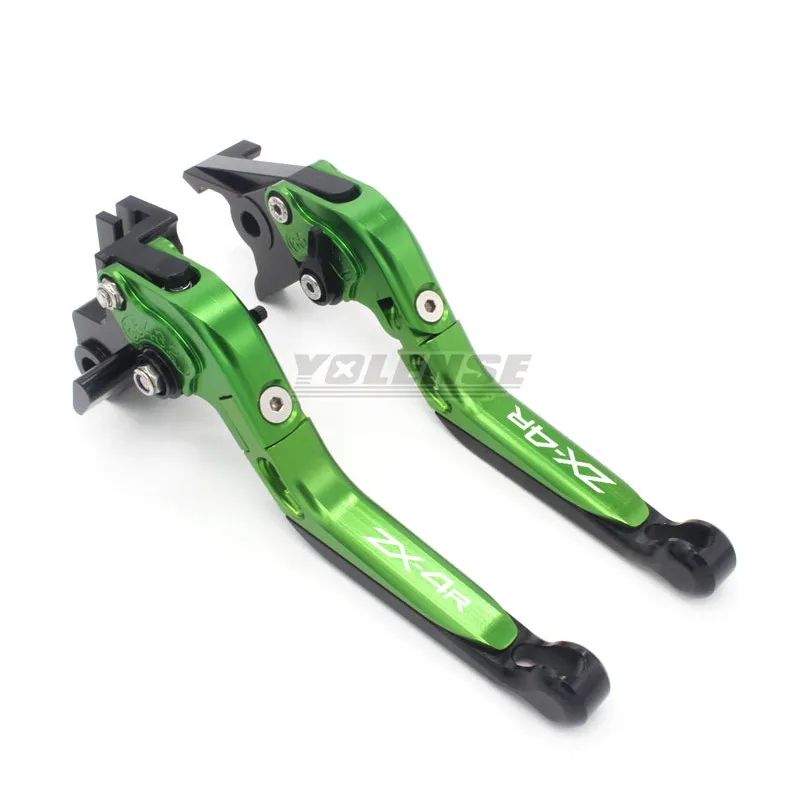 

LOGO ZX-4R For KAWASAKI NINJA ZX-4RR ZX-4R ZX4R ZX4RR Motorcycle CNC Foldable Brake Clutch Levers Adjustable