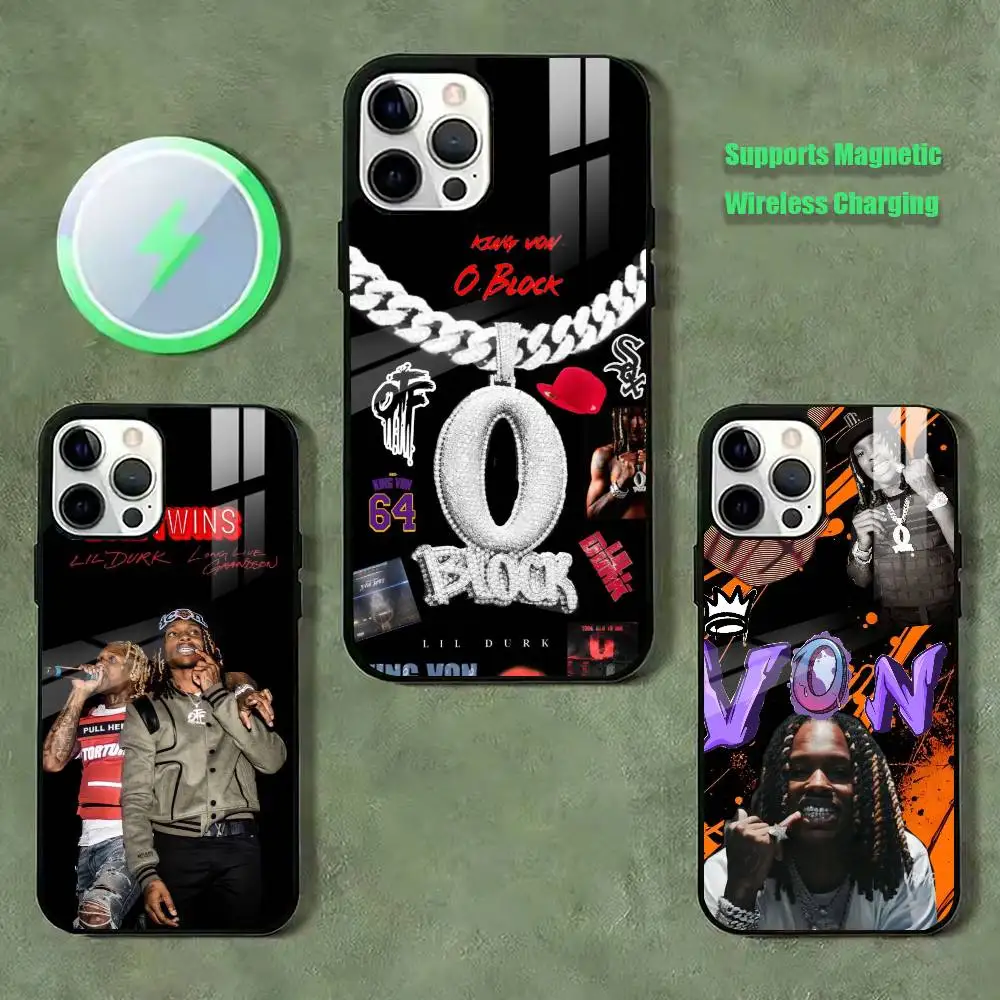 

Drill Rapper King Von Phone Case For iPhone17,16,15,14,13,12,11 Plus,Pro Allows magnetic wireless charging