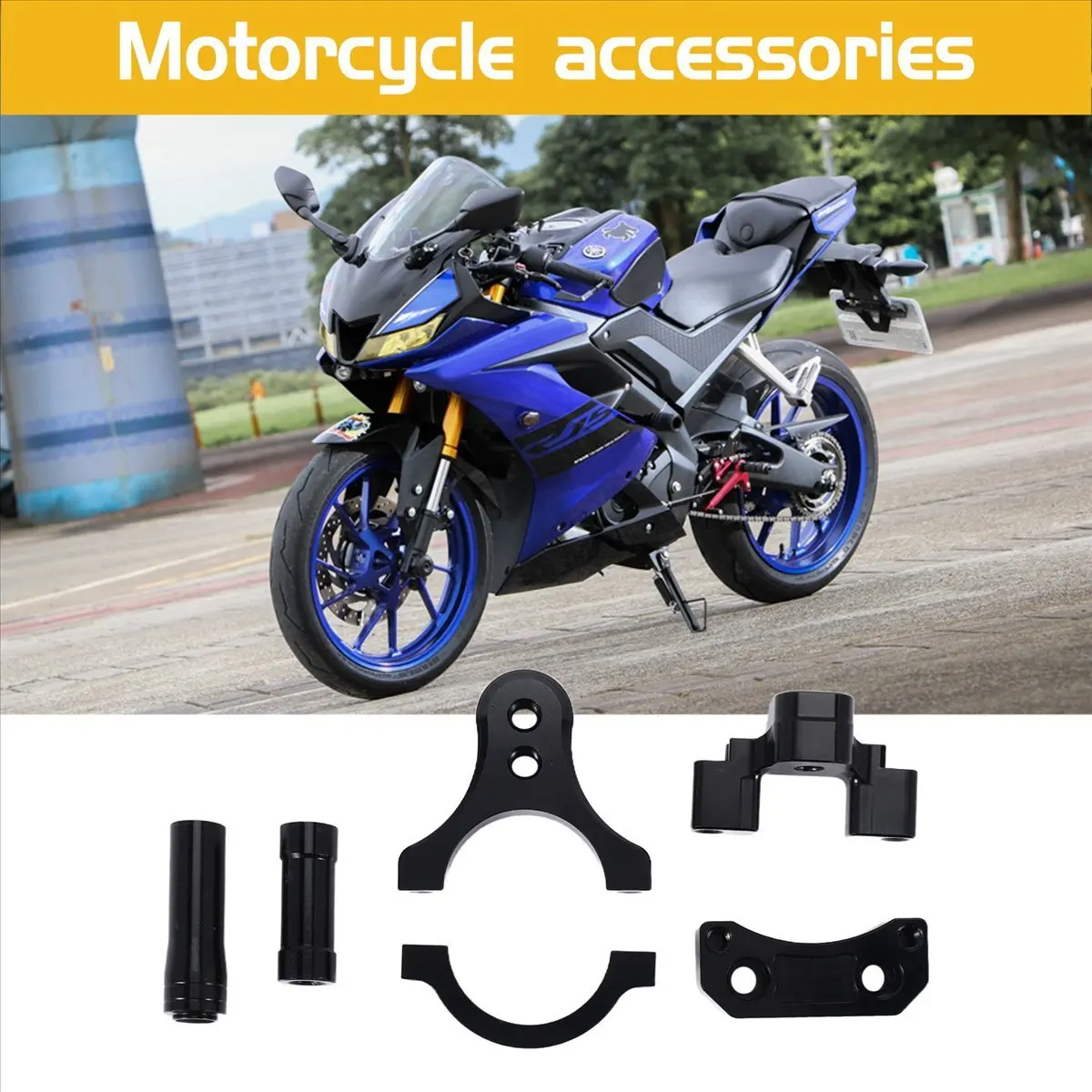 Super Sale Cnc Motorcycle Damper Steering Stabilize Damper Bracket Mounting Holder Kit For Yamaha Yzf R3 Mt-03 R25