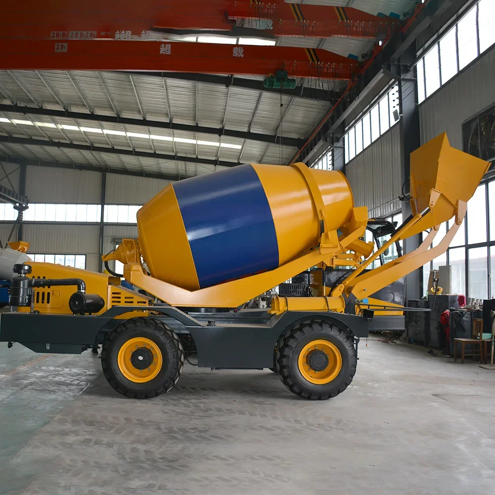 Small Self-Loading Concrete Mixer Truck with Reliable Engine New Mobile Self-Feeding Design in India