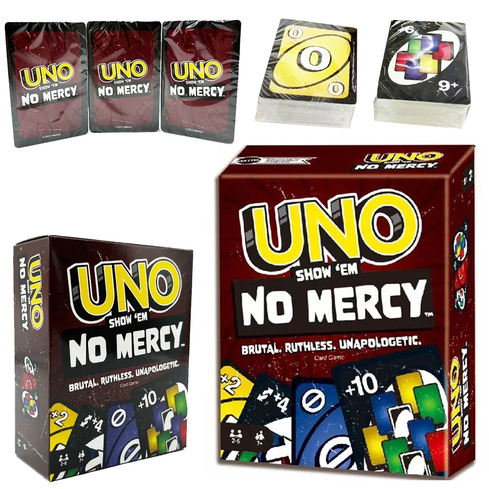 Uno No mercy Game Board Games UNO Cards Table Family Party Entertainment UNO Games Card Toys Children Birthday Christmas