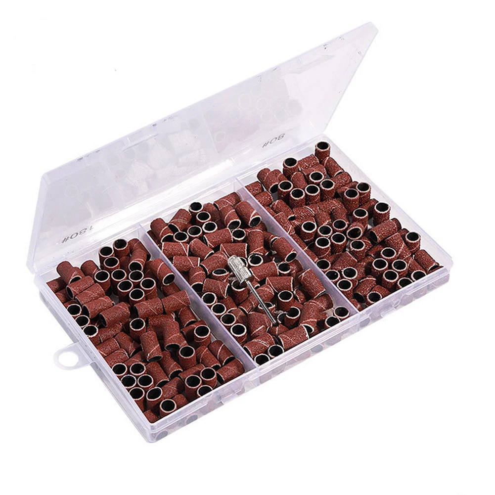 For Electric Nail Drill Abrasive Polishing Bits Nail Sanding Bands For Home Nail Care Long-lasting Resin Material