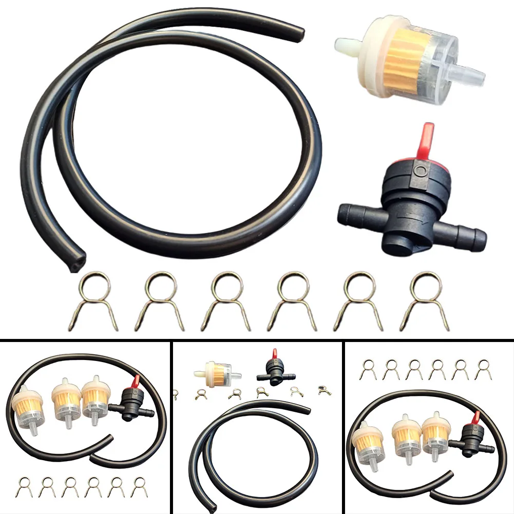 Tap Filter Hose Combination Pack with 1 x 5-6mm Tap 3 x 6mm Filters 1 x 45cm Hose and 6 x Hose Clamps for System Integration