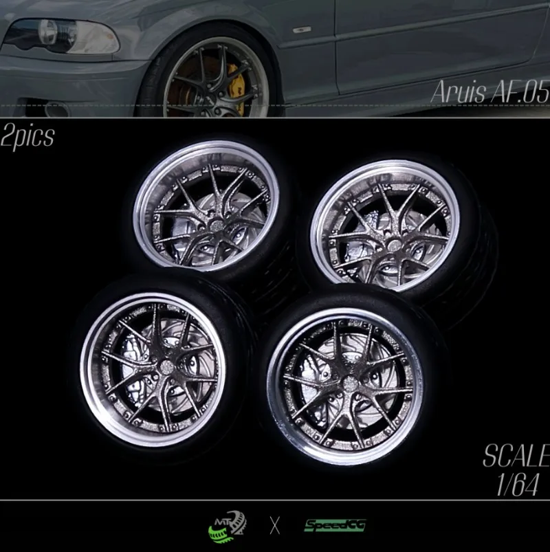 Resin Wheels Rubber Tires Car Modified Wheel Hub 1/64 SpeedCG 65/64/63 10/11mm Suitable for 1:64 Static Model Cars Boys Gift