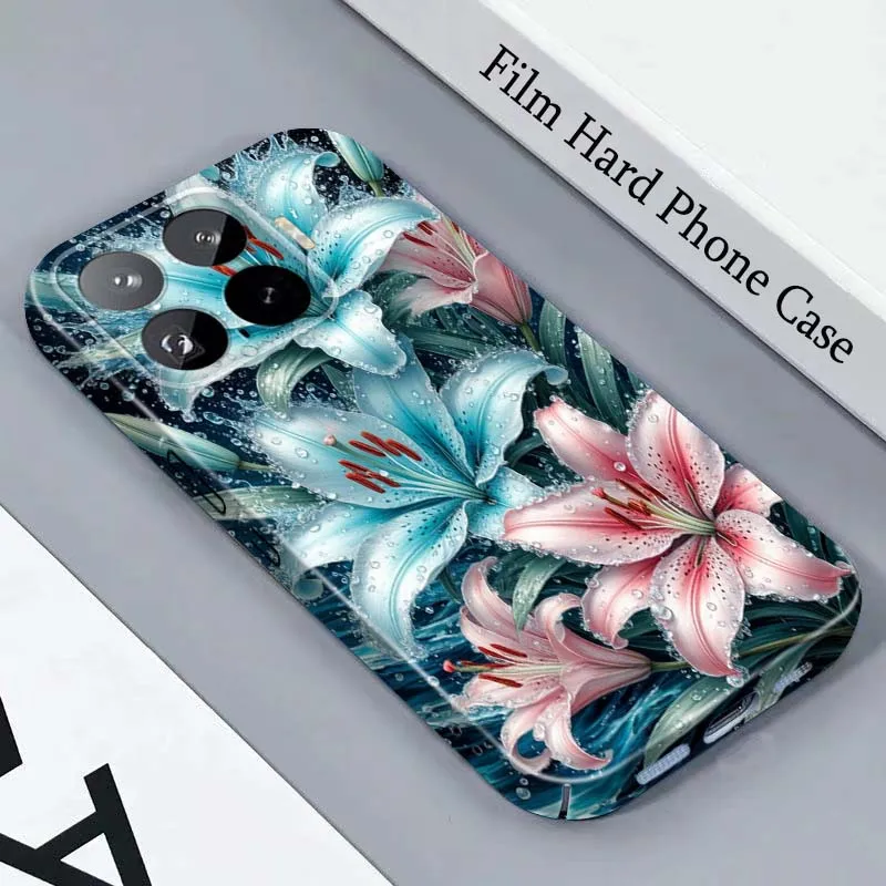 Capa Dura para Celular Blue Lily Water Splash For Honor Play Magic 8 7 6 X9d X9c X9 X8b X8A X8 500 200 X50 X60 Lite GT Pro