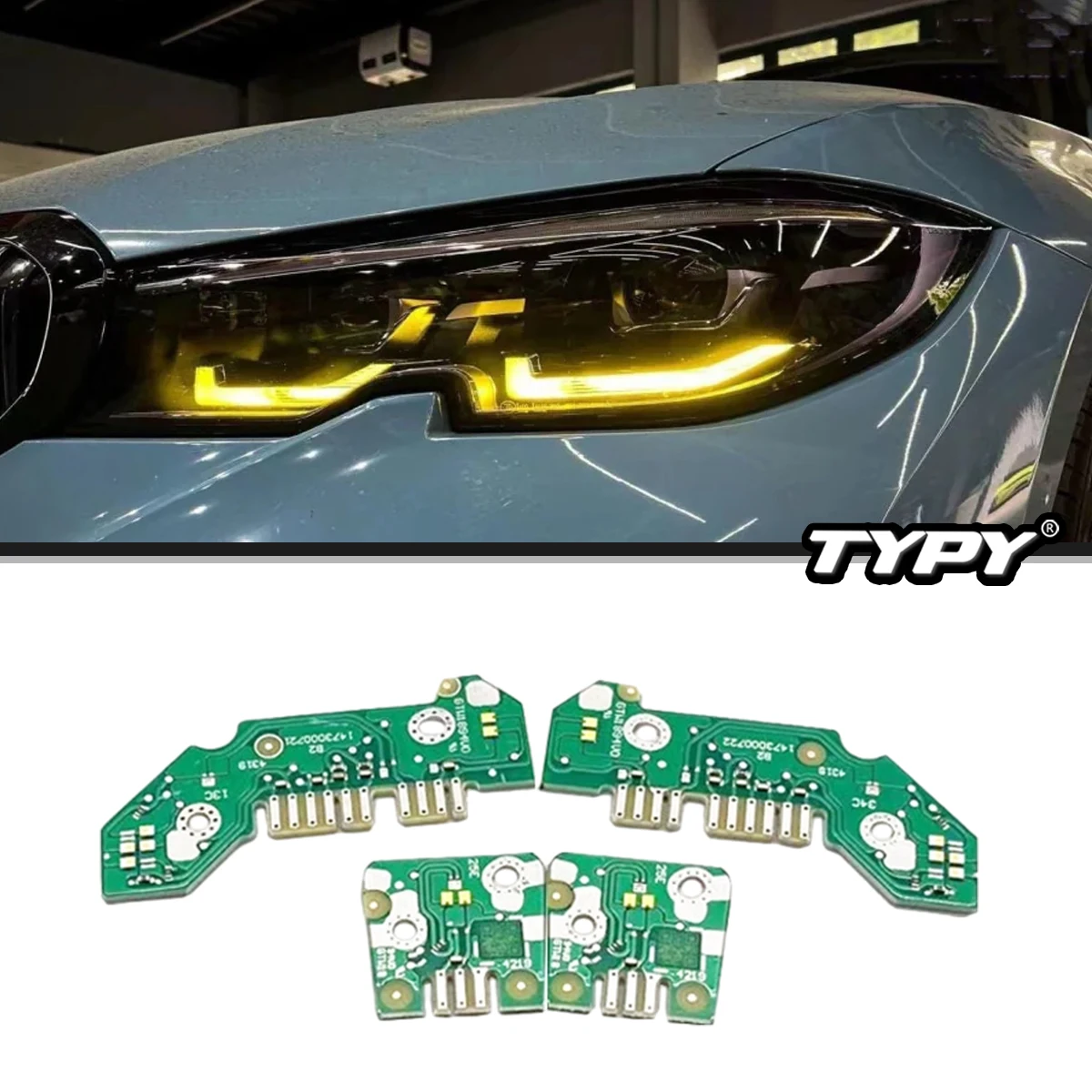 

NEW Yellow DRL Module 63118496133 63118496135 63118496136 For BMW 3 Series G20 Headlight LED Module Diode Insert Light Unit SET