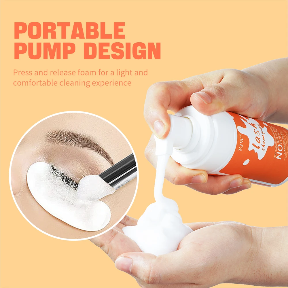 فرشاة شامبو الرموش/منظف رغوي للجفن/غسل لوصلات الرموش الطبيعية/مستلزمات للاستخدام الاحترافي والمنزلي