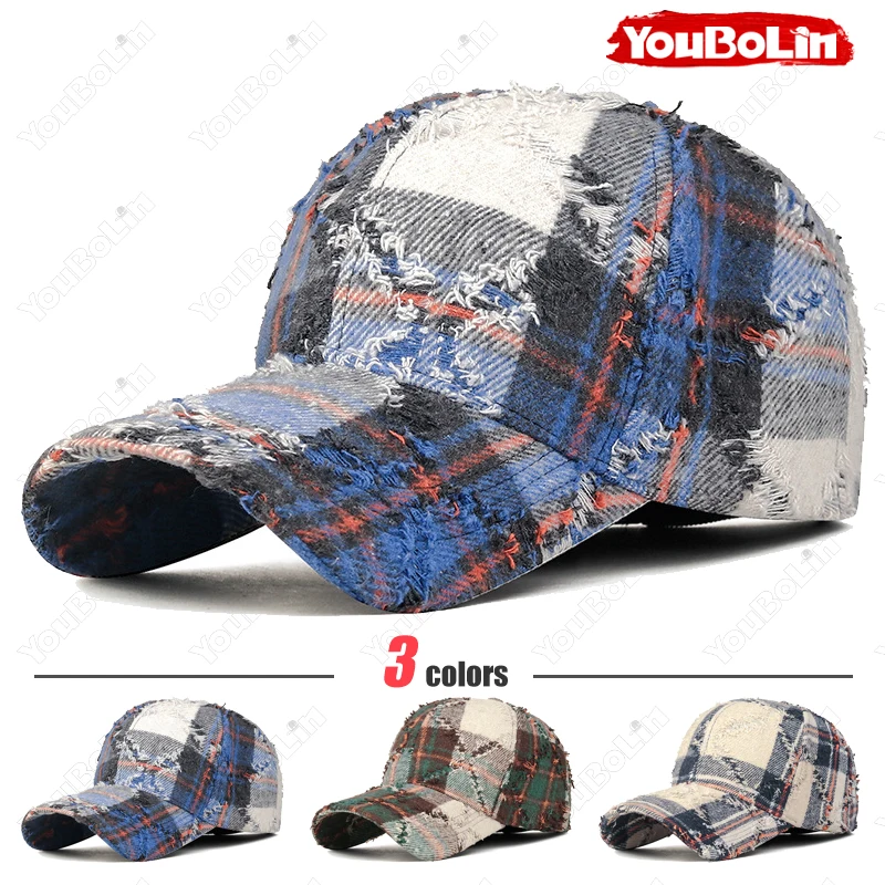 bones-de-rua-xadrez-bone-de-beisebol-bones-snapback-chapeu-de-sol-chapeu-vintage-desgastado-e-desfiado-chapeu-casual-ajustavel-e-moderno