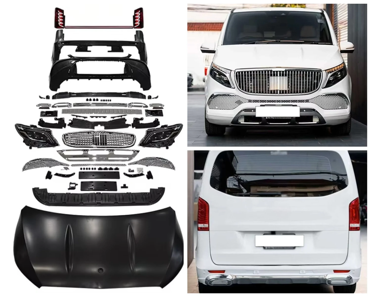 CheWang Hight Quality Car Body Kit for Mercedes Benz Vito 2016-2021 W447 Upgrade to VS600 Style Body Kit