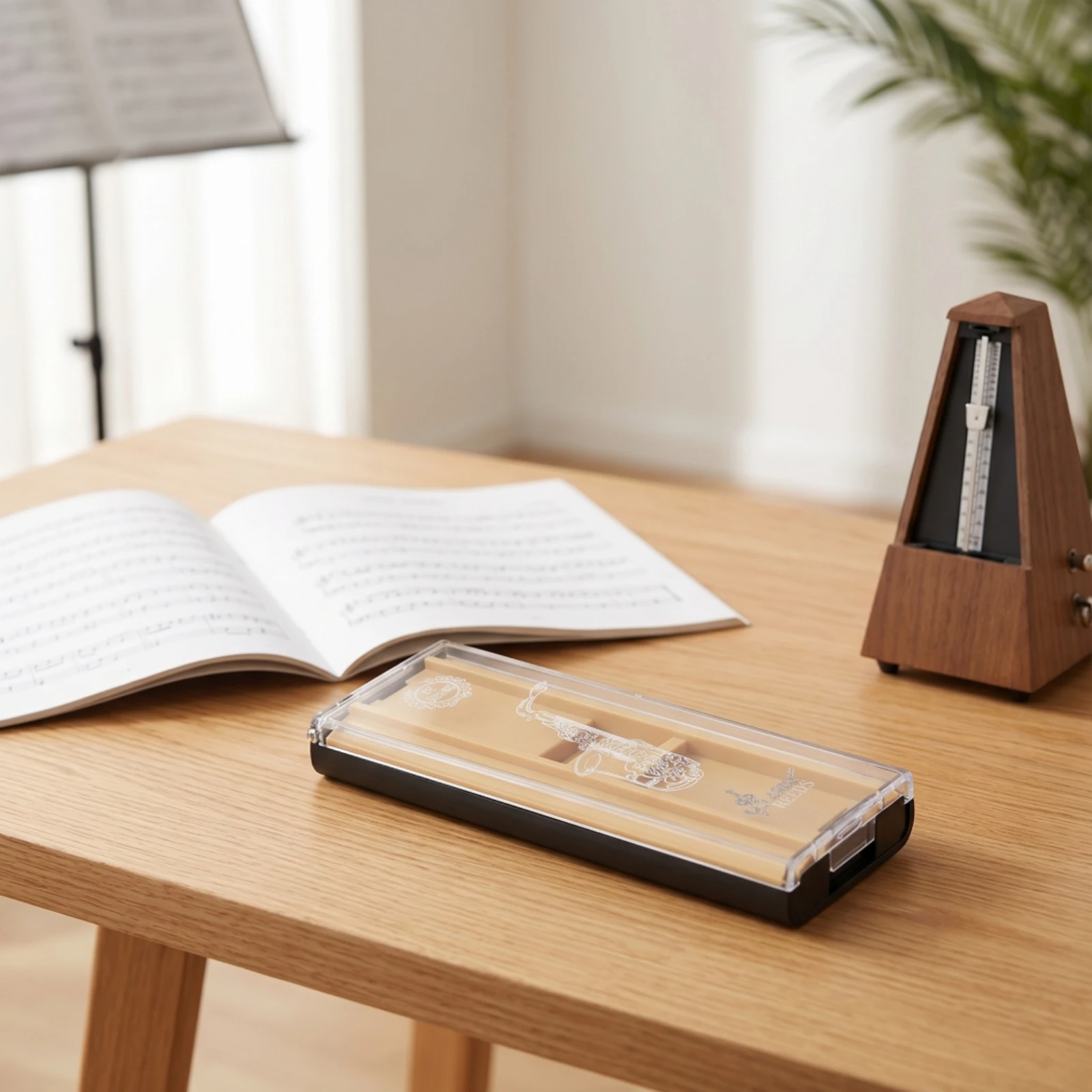 Cane Case with Transparent Lid Safeguarding Clarinet Cane Case Protected Secure for Clarinetists, Practice