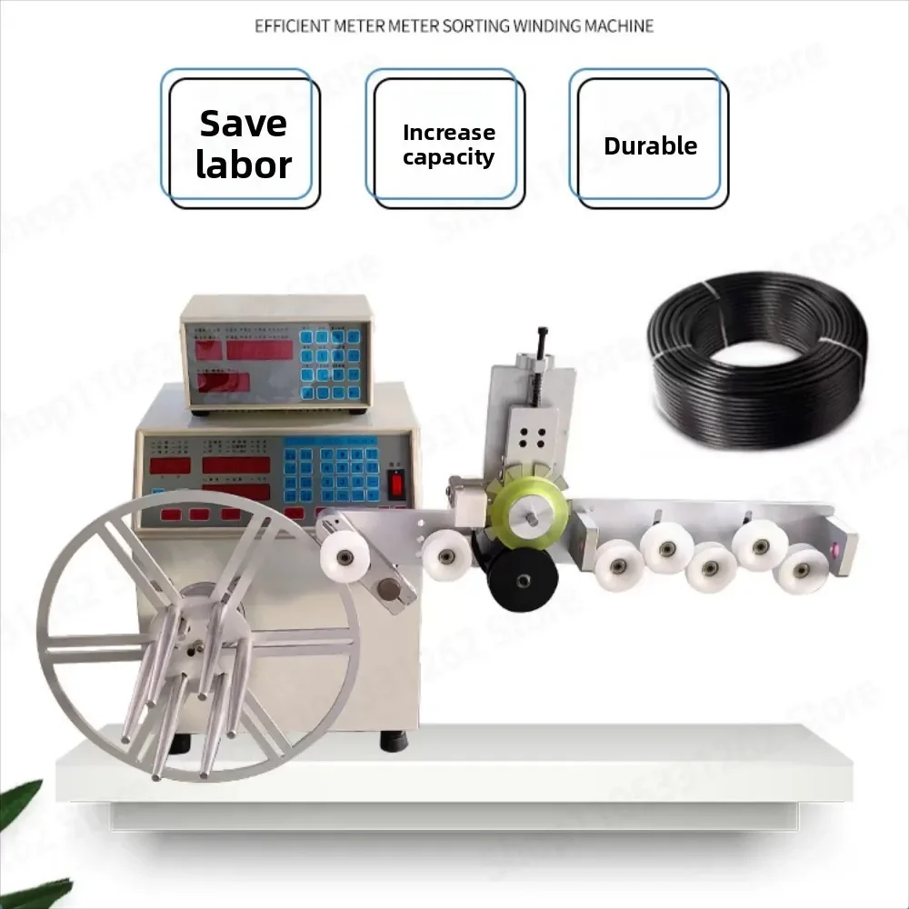 Meter Counting Sorting Winding Machine Earphone Cable Data Cable Single Winding Coiling Wire Arranging Winding Machine