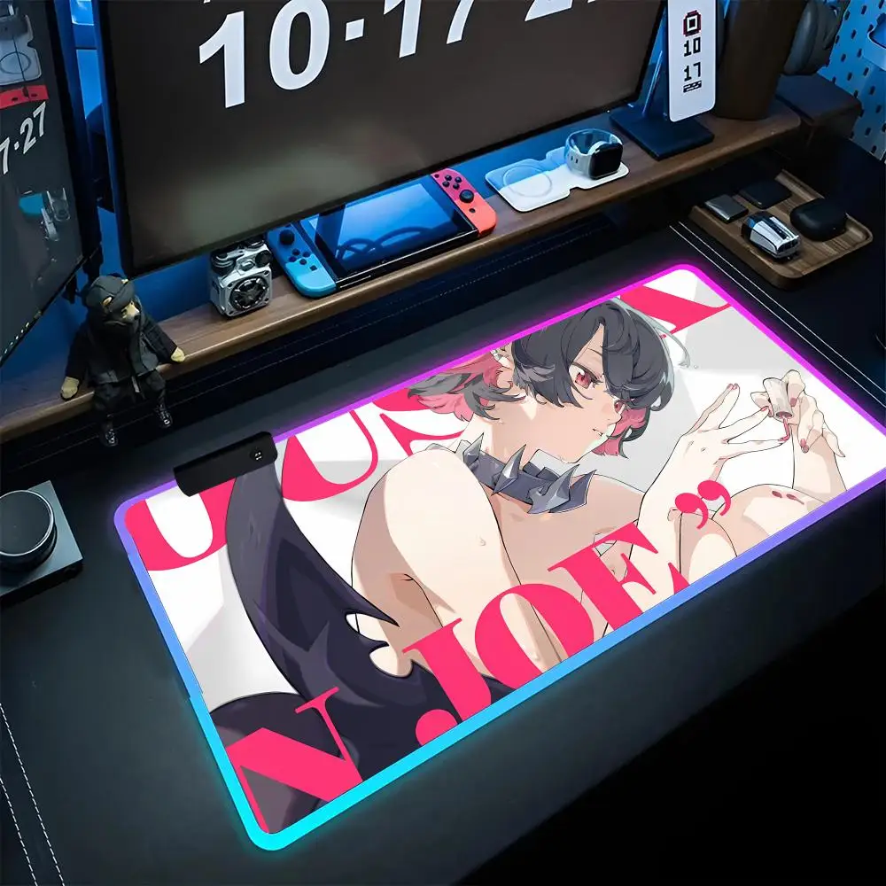 Игровой коврик для мыши Zenless Zone Zero с RGB Подсветкой