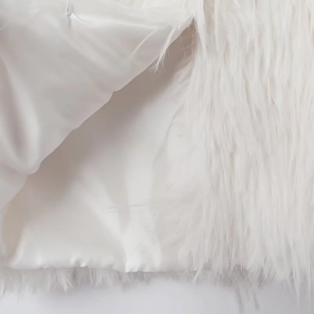 UNIZERA 2025, neues Damen-Casual-Mode-Tanktop im europäischen und amerikanischen Stil mit berührendem Pelzeffekt