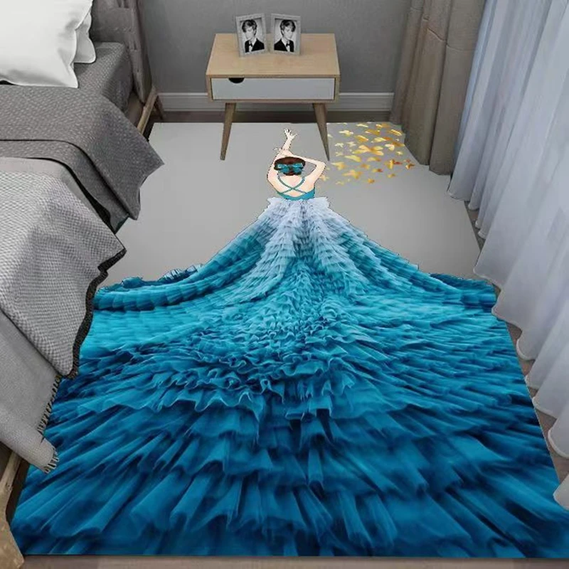 

Cute Bedroom, Soft Warm Carpet, Long Strip Girl Princess, Children's Room, Balcony, Dressing Room, Study Floor Mat