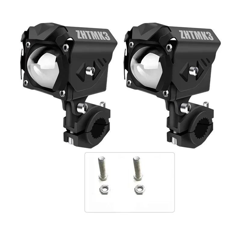 

Motorcycle Universal 3570 60W LED Fog Lights Spotlight Auxiliary Driving Lamp Moto Headlight Spot Lamps Multi-Angle Adjustment