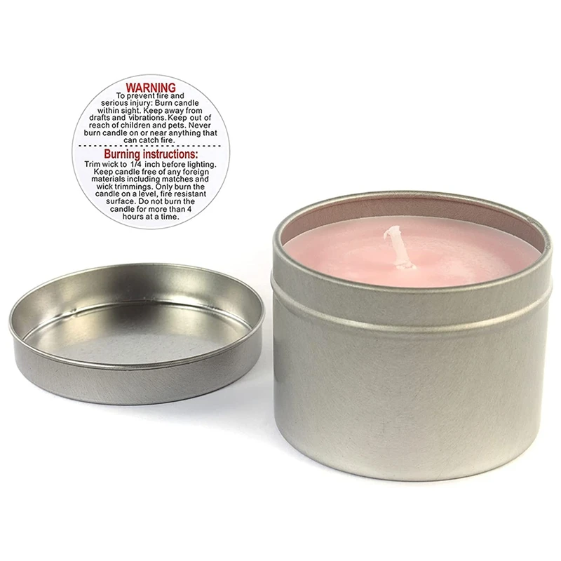 1000 Pcs Candle Warning Labels 1.5 Inch Waterproof Candle Safety Stickers For DIY Candle Jars Stickers