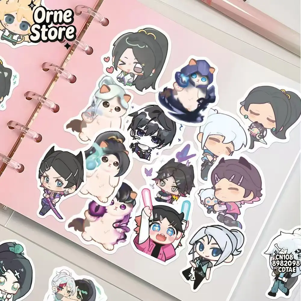 60 Leuke Valorant Stickers voor Laptops Bagage Gitaren Skateboards Briefpapier Kinderen Rollenspel Anime Games Waterdichte Decals