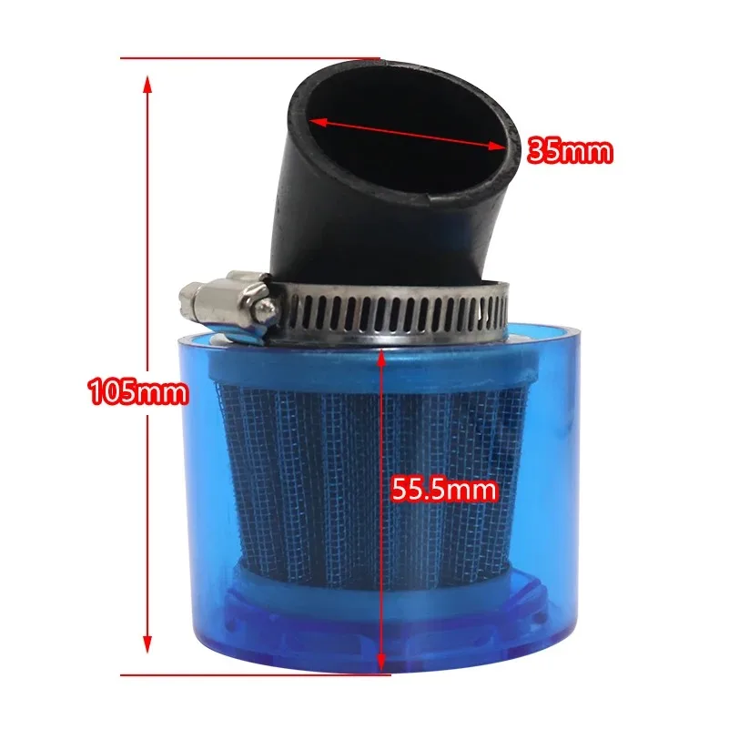 waterproof air filter For ATV beach off-road motorcycle 50-125cc Straight head inclined head