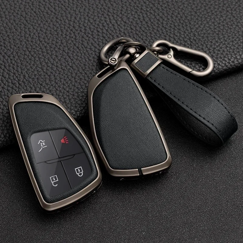 Кожаный чехол для ключей от автомобиля, чехол для ключей Smart Key Shell для Chevrolet Suburban Tahoe для Buick ENVISION S Plus Avenir