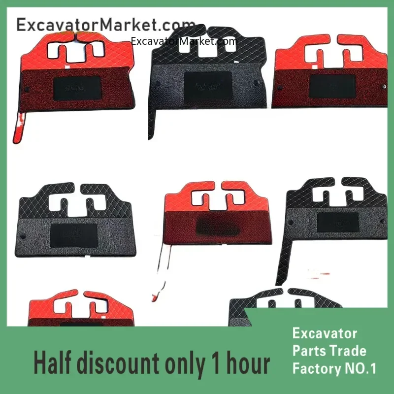 

For Excavator Foot Mat Sy55/60/75/95/215/135-8-9 Cab Floor Rubber Foot Mat Excavator Accessories High Quality