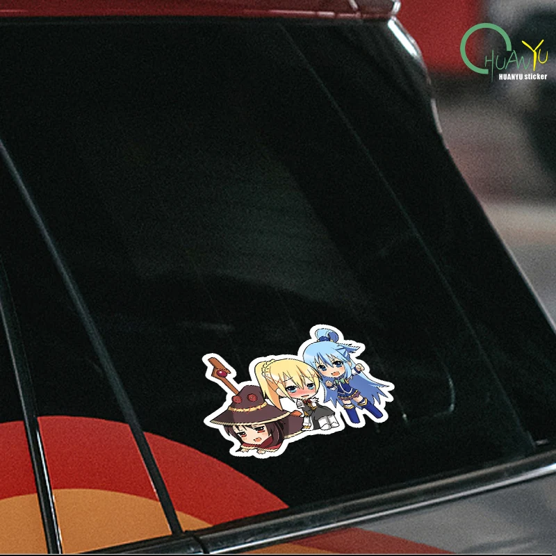 Blessings for a better world Megumi Akya Anime Stickers, Cars, Motorcycles, Bumpers, Computers, Laptops, Decorative Stickers