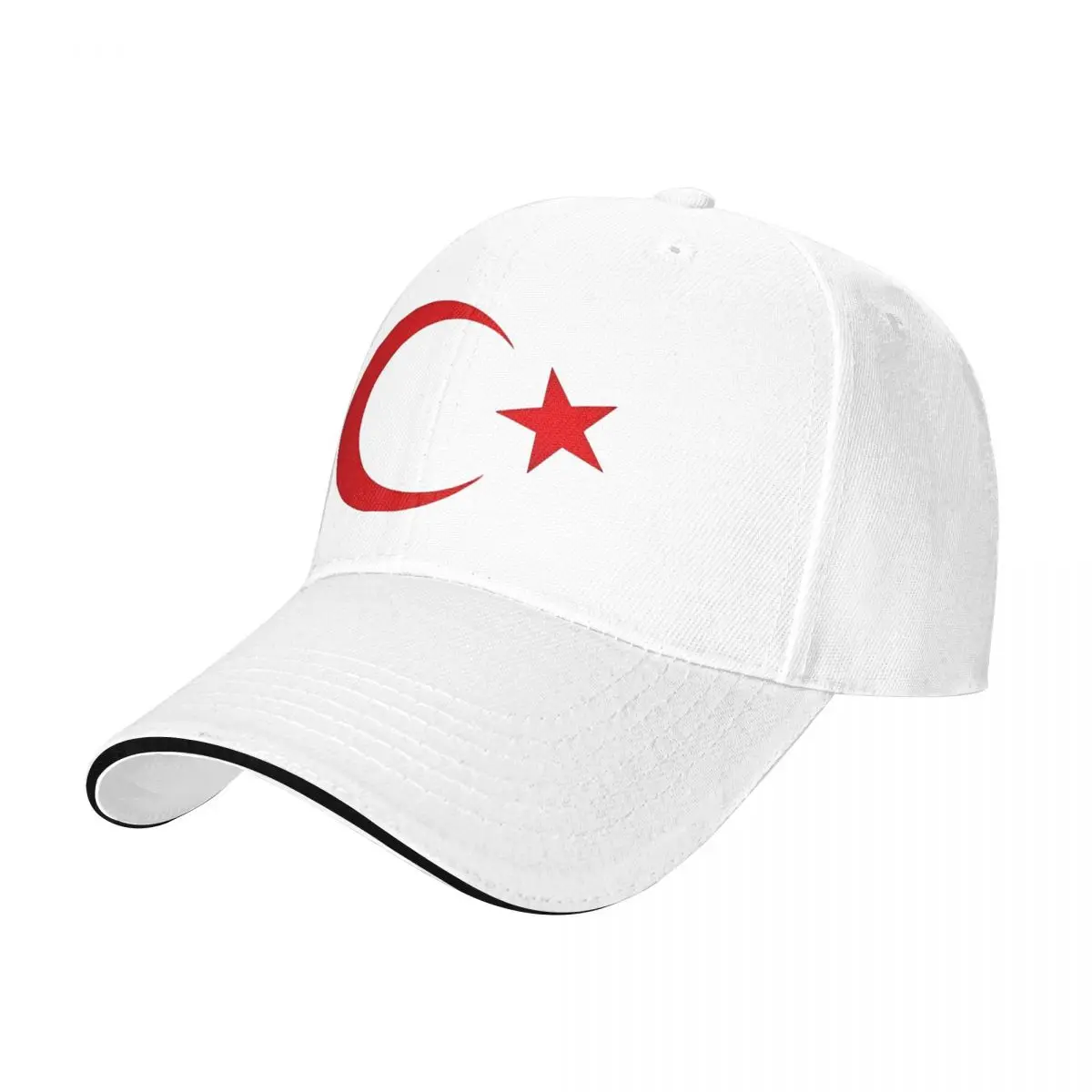 Turkish Crescent Moon Star Flag National Turkey Symbols Baseball Cap Spring Trucker Hat Snapback Cap Couple Women Baseball Caps