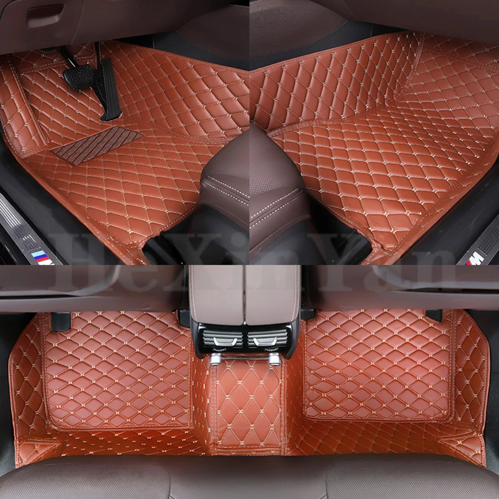 Custom Car Floor Mats for BMW M3 E46 5 door Sedan 2000 2001 2002 2003 2004 2005 2006 All model auto Rug Carpet Footbridge