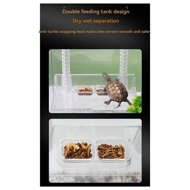 YWDZ-New Turtle Tank Platform Aquatic Reptile Basking Platform Turtles Turtle Tank Dock Transparent Tortoise Resting Terrace