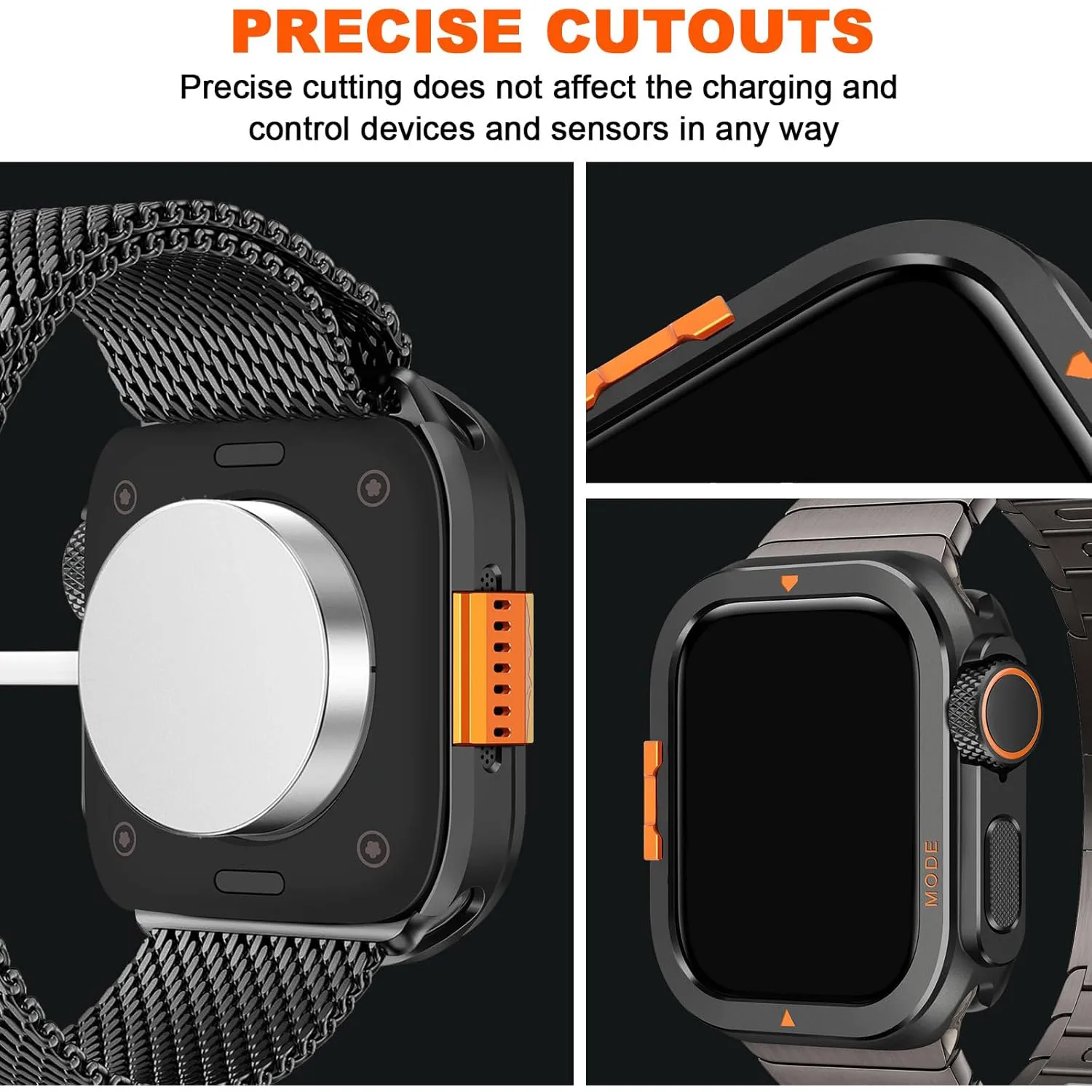 The Protective Case Is Suitable for the Metal Cases of Apple Watch Ultra 3/2/1 (49mm), Series 11/10 (46mm), 6/5/4 (44mm). image 3