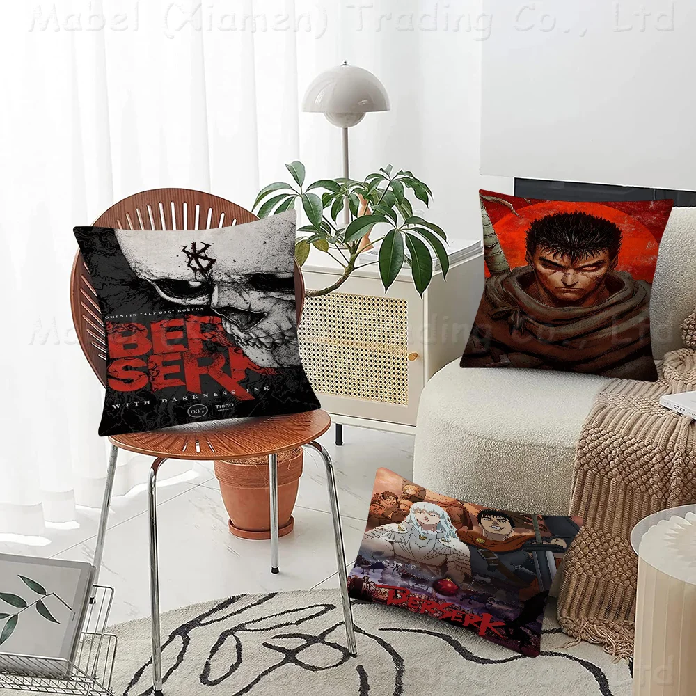 Anime Berserk Pillow Anime Pillow Sofa Bed Head Pillow Cover Cushion Cover 45x45 Cm Fashion