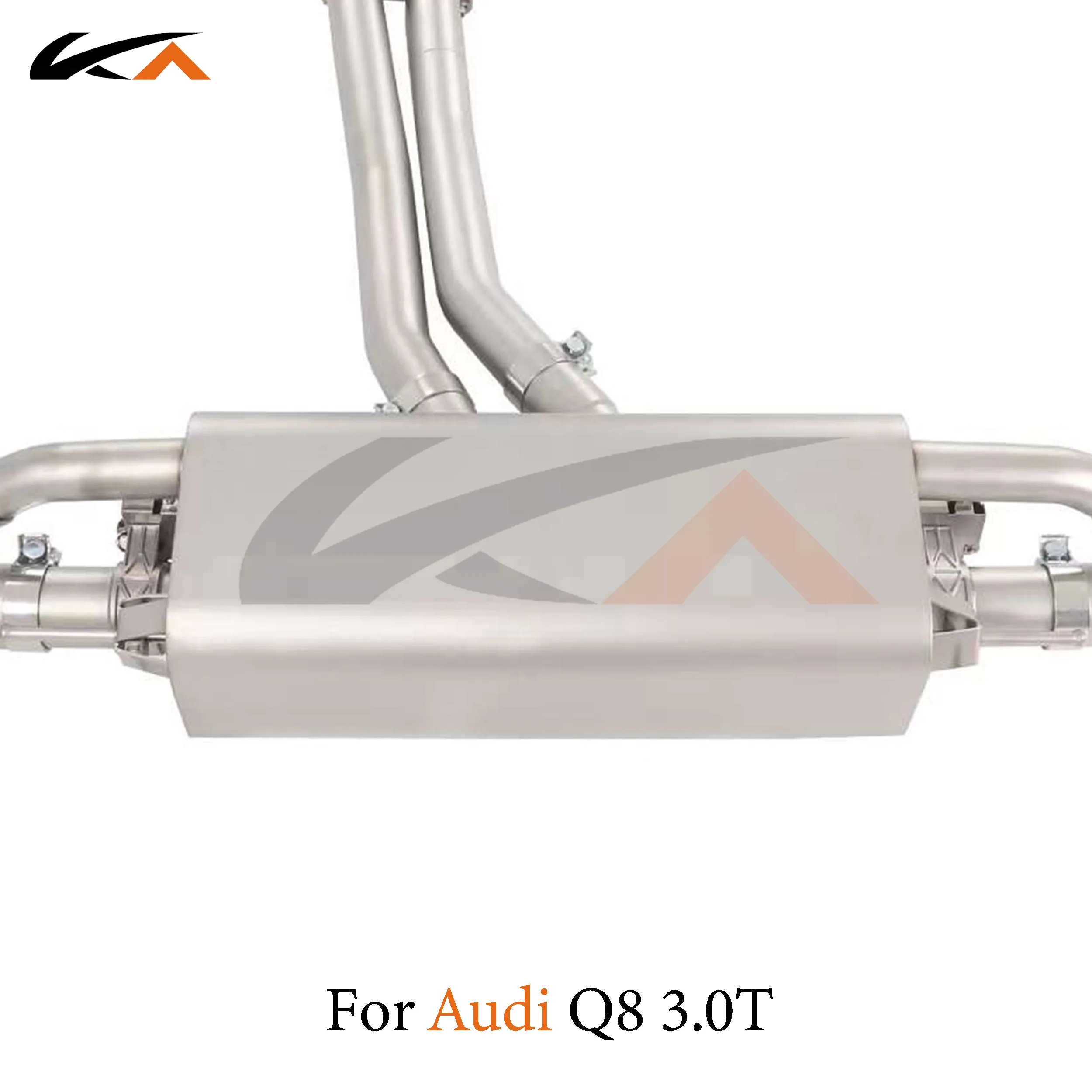 KA Tuning exhaust system steel catback for Audi Q8 3.0T performance auto parts muffler valve car accessories