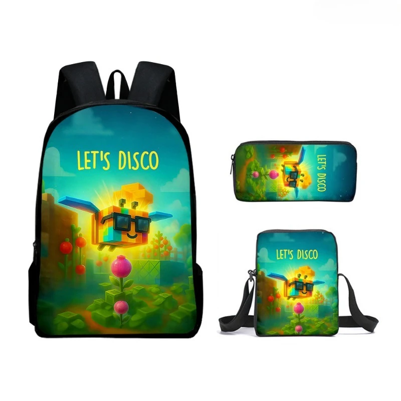 

3pcs/set 3D New Roblox Grow A Garden Creative Cartoon Shoulder Bag Pencil Case Three Piece Set Backpack Student Backpacks Gifts