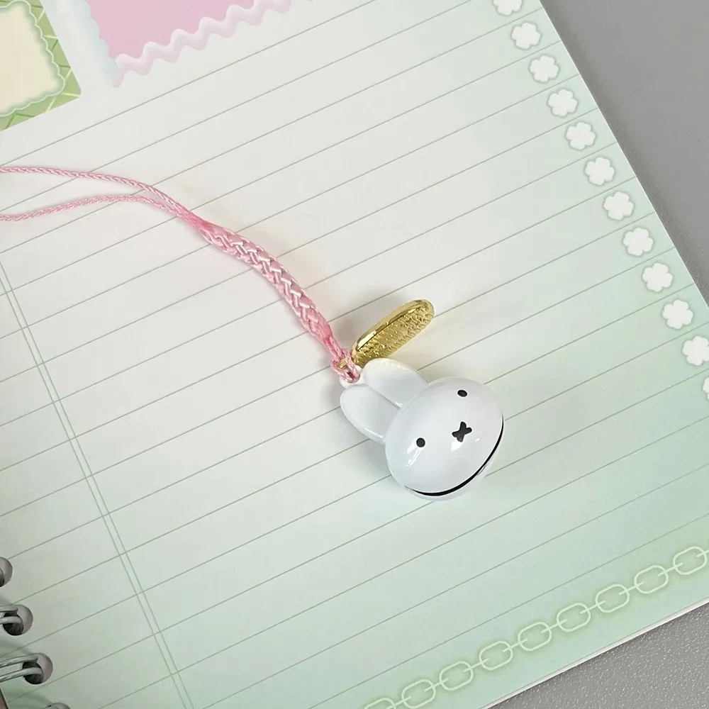 Neuer Kawaii Miffy Kleiner Glockenanhänger Cartoon-Kaninchen Japanischer Stil Geflochtenes Seil Schlüsselanhänger Taschenaccessoire Beste-Freundin-Geschenk Festival-Geschenk – Detail 15