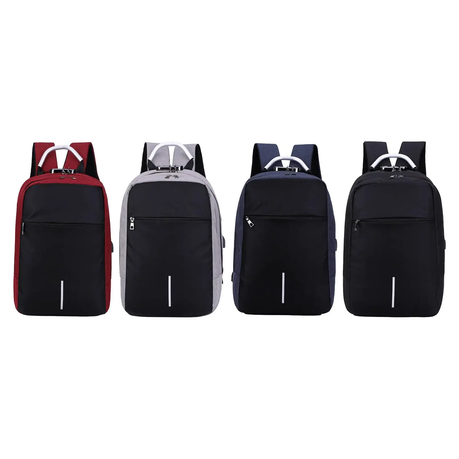 Travel Laptop Backpack Stylish Computer College Bag with USB Port Rucksack Book Bag for Outdoor Street Shopping Fishing Hiking