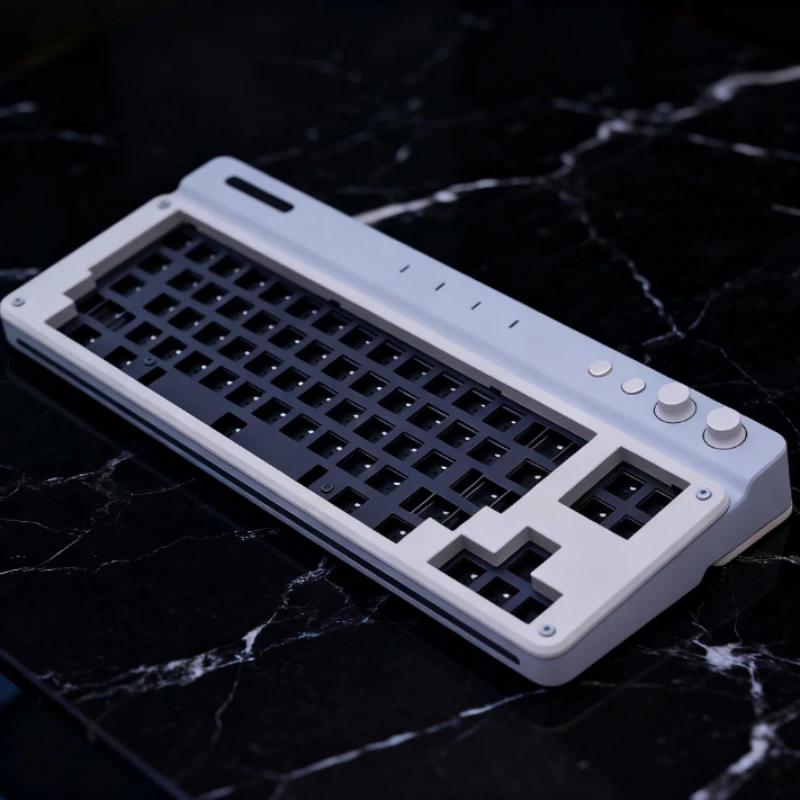 Kit de teclado TAC T2, placa de ubicación de PC, tallado de precisión CNC y pintura para hornear, electroforesis, diseño 65%, estructura de caja de barco, accesorios DIY