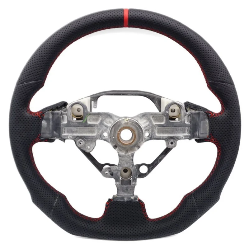 For Toyota MR2, fully perforated red line steering wheel base
