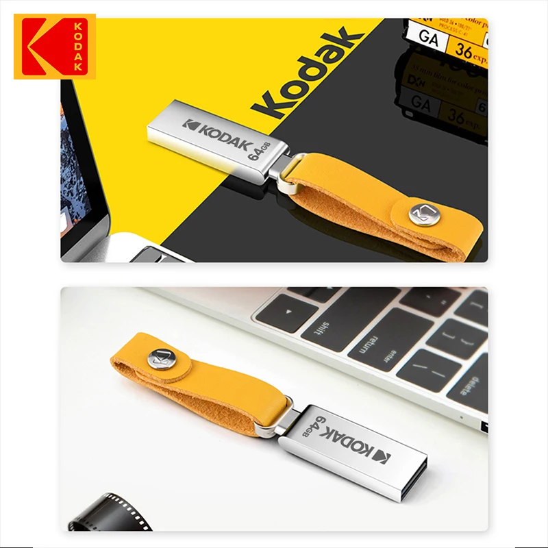 KODAK K122 Metal USB Flash Drive 128GB 64GB 32GB Memory stick pen drive USB2.0 pendrive Disk U Disk
