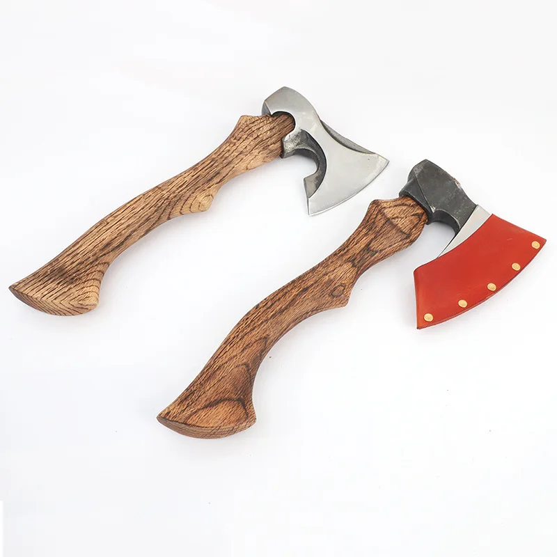 High hardness outdoor camping axe made of 65 manganese steel and Qinggang wood axe, sturdy and durable