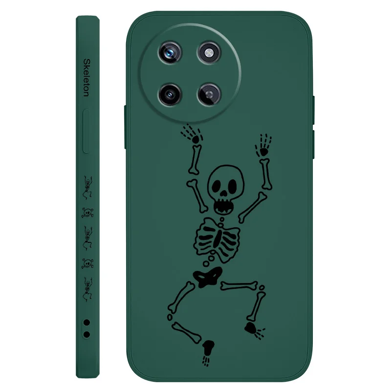 

Jumping Skull Phone Case For OPPO Realme 14 13 12 11 10 9 9i 8 8i 7 Pro Plus C35 C21Y C25Y C25 4G 5G Liquid Silicone Cover