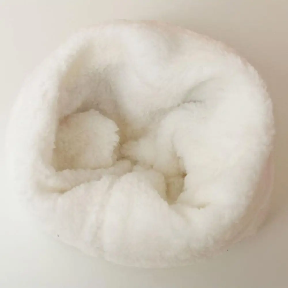 Novo inverno de malha bebê earmuffs bola de pelúcia à prova de frio bebê malha boné de pelúcia fofo engrossar chapéu quente