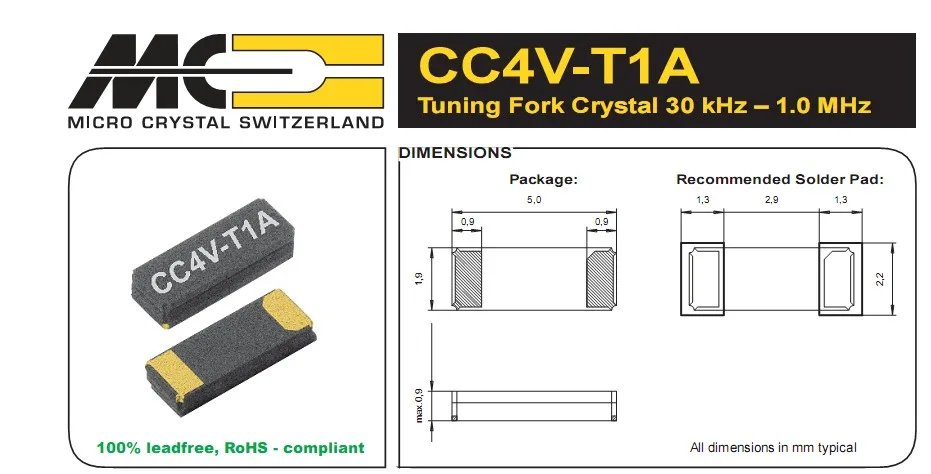 

20 шт./лот FC-255 CM519 CC4V 32,768 кГц 32,768K 2 4,9*1,8 чипы электронные новые