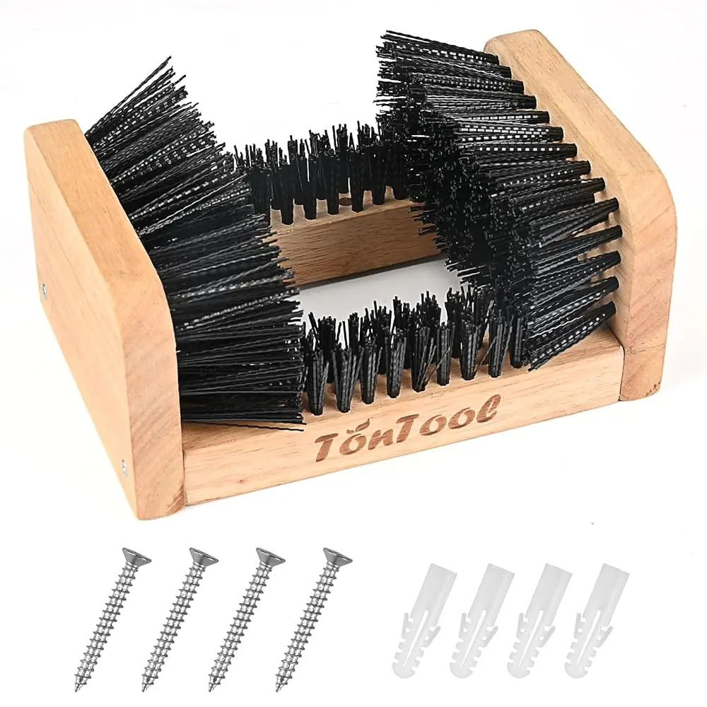 

Деревянная щетка для чистки обуви, щетка для удаления грязи и пыли с обуви, для улицы, 9.13 * 6.14 * 4.07 дюймов