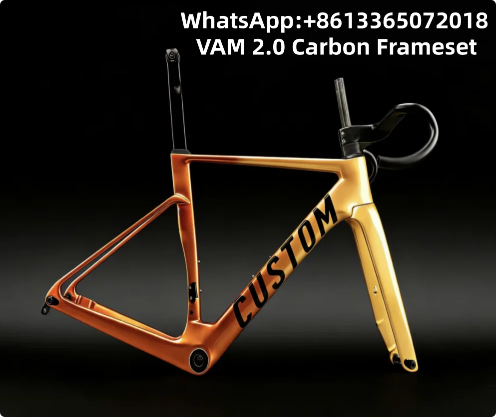 

2025 T1100 OSTRO VAM 2.0 Frame Carbon Road Disc Brake Bicycle Frame with Handlebar EPS Mold Light Weight 45,49,52,54,56,58cm