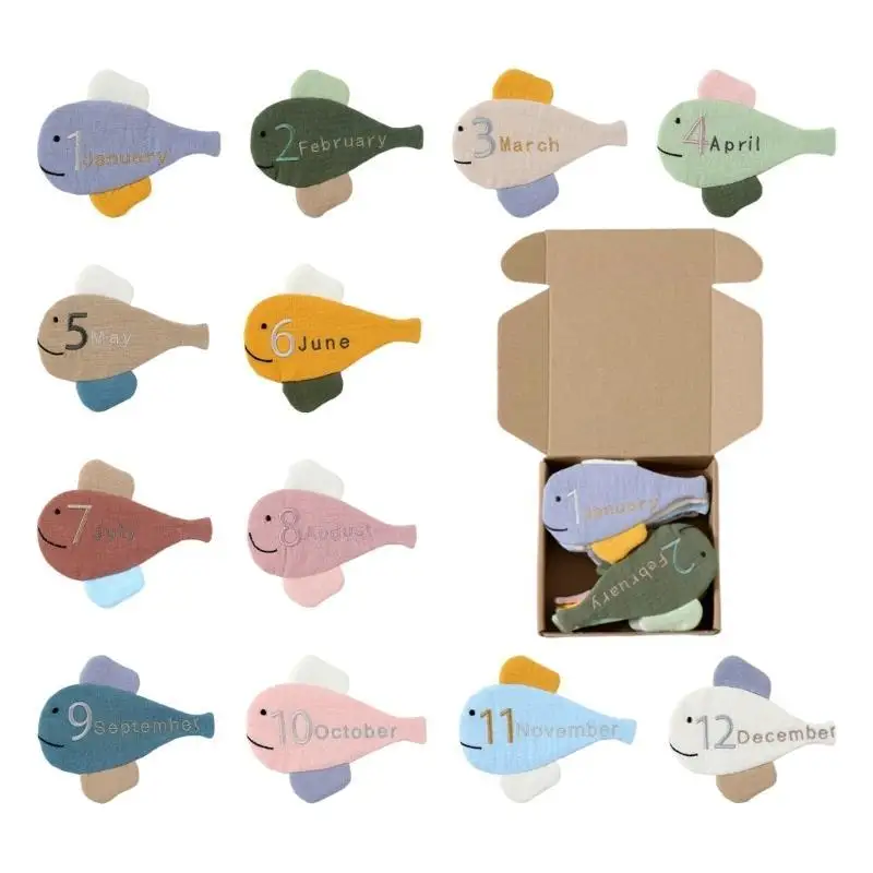 

U13F ежемесячная открытка с номером и буквой рождения на сто дней, подарок для ребенка, памятная открытка для новорожденных, для