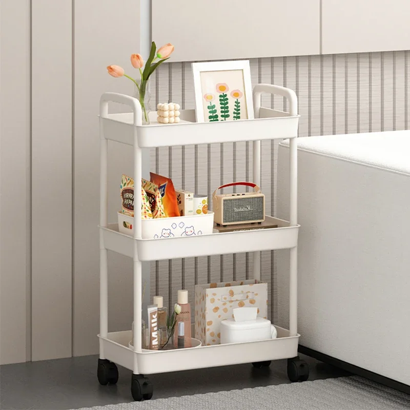 Storage Rack Portability Salon Trolley Kitchen Bedroom Household Multi-storey Simplicity Chariot Coiffure Salon Furniture