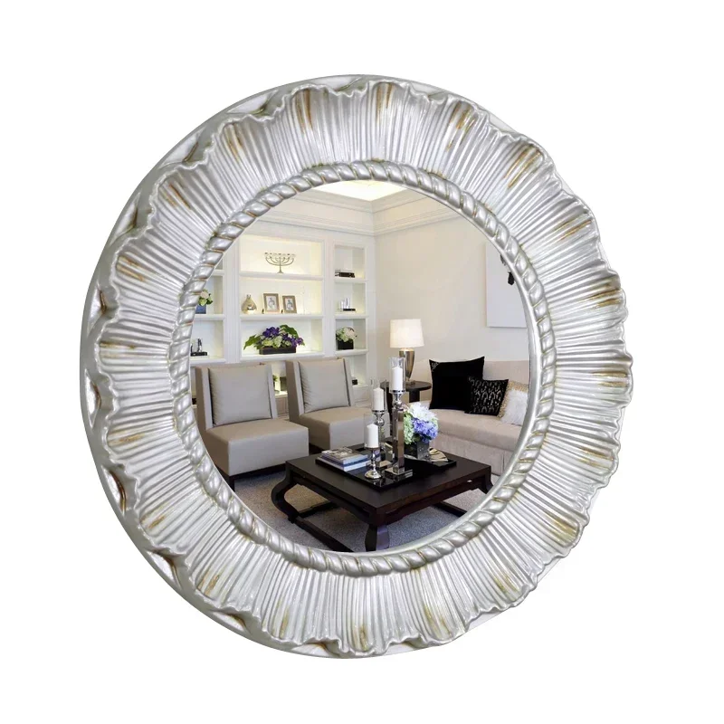 

Makeup Round Decorative Mirrors Wall Mirror Vintage Toilet Decorative Mirrors Hanging Nordic Specchi Decorativi Room Decor